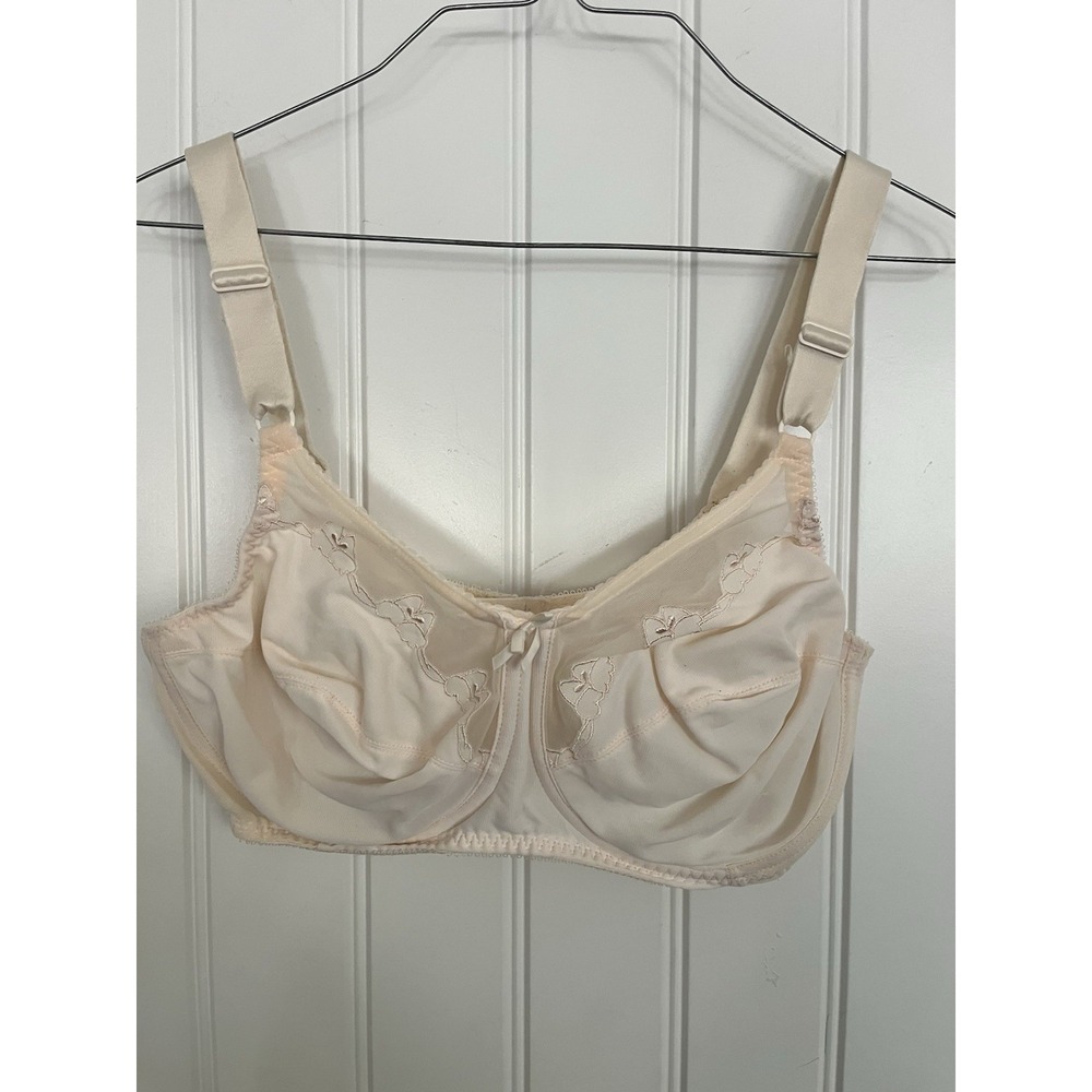 Bali Women's Size 34DDD Nude/Beige 0180 Full Figure Unlined Underwire 752